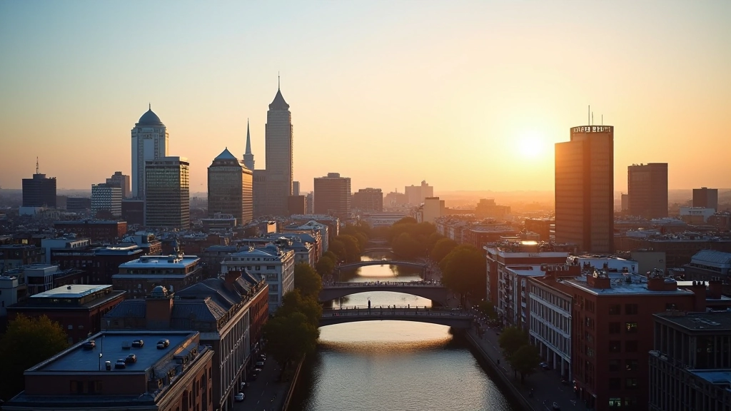 Dublin financial district representing Irish market and economic landscape
